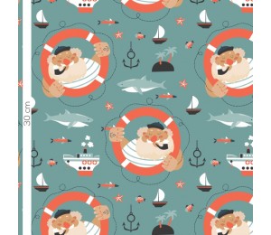 Bio Jersey Lillestoff - Old sailor dunkelmint